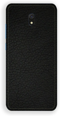 BugguSkin Redmi 8A, redmi 8a Mobile Skin(Ultra Super Black Leather Skin With High Matte Finish., Mobile Skin (Back+Side+Camera))