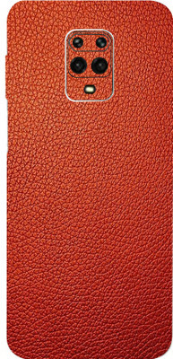 BugguSkin Redmi Note 10 Lite, redmi note 10 lite Mobile Skin(Ultra Super Red Leather Skin With High Matte Finish., Mobile Skin (Back+Side+Camera))