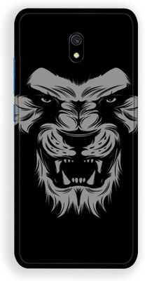 BugguSkin Redmi 8A, redmi 8a Mobile Skin(Ultra Super Black Lion Skin With High Matte Finish., Mobile Skin (Back+Side+Camera))