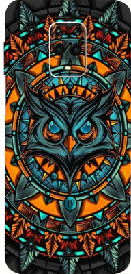 LAMHA Redmi Note 10 Lite Mobile Skin(Ultra Super Mighty Owl With High Matte Finish.)