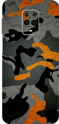 AsSkin Redmi note 10 lite, Mi Note10 Mobile Skin(Ultra Lite Camo Orange Skin With High Matte Finish..)