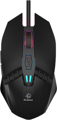 RPM Euro Games Premium Gaming Mouse 6 Buttons 4 Color RGB Lights 4 DPI Levels For Laptop, PC Wired Ambidextrous Optical  Gaming Mouse(USB 2.0, Black)