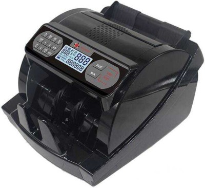 SWAGGERS black lcd PRO LCD Display Money Bill Counter Counting Machine Counterfeit Detector UV & MG Cash Bank Note Counting Machine Note Counting Machine(Counting Speed - 1000 notes/min)