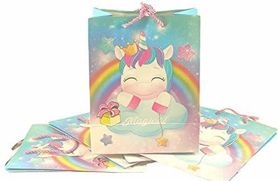 Tera13 Printed Party Bag(Multicolor, Pack of 12)