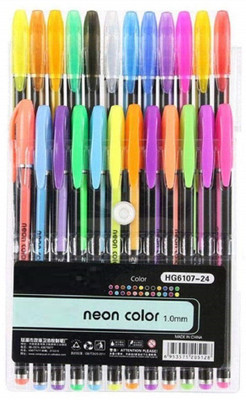 ARNIYAVALA 24 Gel Pen(Pack of 24, Ink Color - Multicolor)
