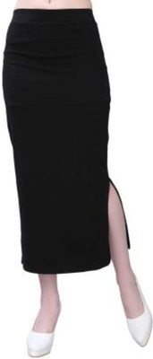 Nena Fashion NF-Black Lycra Blend Petticoat(M)