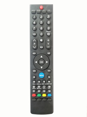 LipiWorld LED LCD Smart TV Remote Control Compatible for  (Media) SKYWORTH Remote Controller(Black)