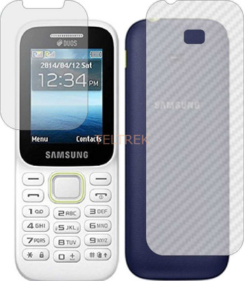 TELTREK Front and Back Screen Guard for SAMSUNG GURU MUSIC 2 (Front Matte Finish & Back 3d Carbon Fiber)(Pack of 2)