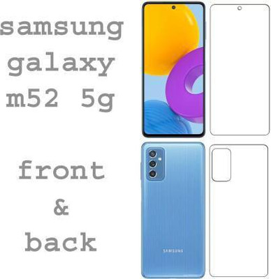 RUNEECH Front and Back Screen Guard for SAMSUNG GALAXY M52 5G, SAMSUNG M52 5G(Pack of 2)