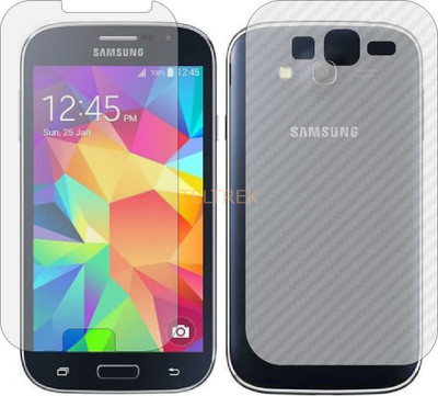 TELTREK Front and Back Screen Guard for SAMSUNG GALAXY GRAND NEO PLUS (Front Matte Finish & Back 3d Carbon Fiber)(Pack of 2)