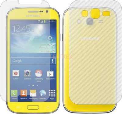 TELTREK Front and Back Screen Guard for SAMSUNG GALAXY GRAND NEO GT I9060 (Front Matte Finish & Back 3d Carbon Fiber)(Pack of 2)