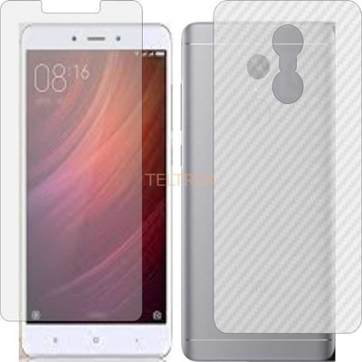 TELTREK Front and Back Screen Guard for MI REDMI NOTE 4X HIGH (Front Matte Finish & Back 3d Carbon Fiber)(Pack of 2)