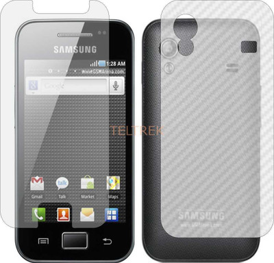 TELTREK Front and Back Screen Guard for SAMSUNG GALAXY ACE S5830I (Front Matte Finish & Back 3d Carbon Fiber)(Pack of 2)