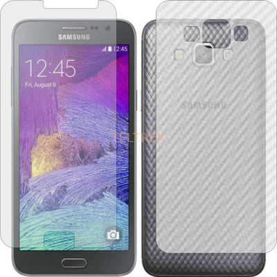 TELTREK Front and Back Screen Guard for SAMSUNG G7202 GRAND MAX (Front Matte Finish & Back 3d Carbon Fiber)(Pack of 2)