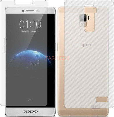 Fasheen Front and Back Tempered Glass for OPPO R7 PLUS HIGH VERSION (Front Matte Finish & Back 3d Carbon Fiber)(Pack of 2)