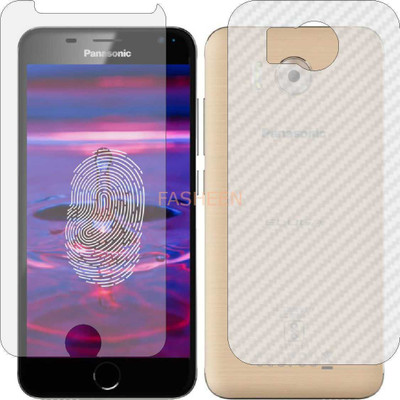 Fasheen Front and Back Tempered Glass for PANASONIC PRIM (Front Matte Finish & Back 3d Carbon Fiber)(Pack of 2)