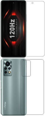 wooden craft Front and Back Tempered Glass for Infinix Note 11s {Flexible}, X698, Note 11s(Pack of 2)