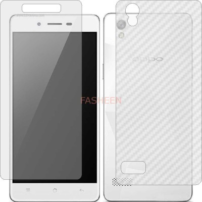 Fasheen Front and Back Tempered Glass for OPPO MIRROR 5S (Front Matte Finish & Back 3d Carbon Fiber)(Pack of 2)