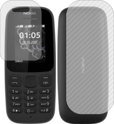 ZINGTEL Front and Back Screen Guard for NOKIA TA 1299 (Front Matte Finish & Back 3d Carbon Fiber)(Pack of 2)