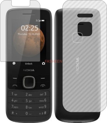 Fasheen Front and Back Tempered Glass for NOKIA 225 4G 2020 (Front Matte Finish & Back 3d Carbon Fiber)(Pack of 2)