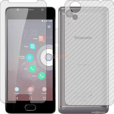 Fasheen Front and Back Tempered Glass for PANASONIC RAY (Front Matte Finish & Back 3d Carbon Fiber)(Pack of 2)