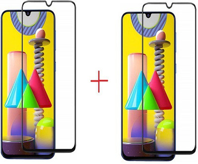 NIMMIKA ENTERPRISES Tempered Glass Guard for samsung galaxy a22 4g/samsung galaxy f22 4g/samsung galaxy m32 4g tempered glass 11d(Pack of 2)