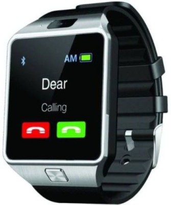 TECHMAZE DZ09 Bluetooth 4G Support Calling Camera Smartwatch sim support T409 Smartwatch(Black Strap, Free Size)