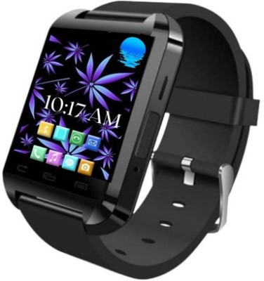 TechKing Bluetooth U8 Touch Screen Smartwatch(Black Strap, Free Size)