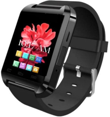 TechKing U8 Bluetooth Activity Touch Screen Smartwatch(Black Strap, Free Size)