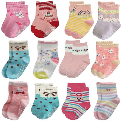 KidBee Baby Girls Printed, Self Design, Geometric Print, Striped Ankle Length(Pack of 9)