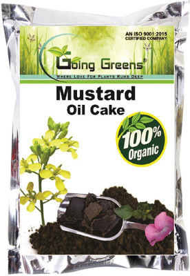 Going Greens Mustard Oil Cake Natural for Plants Growth Fertilizer(5 kg, Cake)