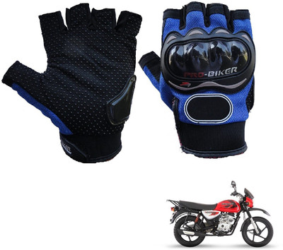 AuTO ADDiCT PRO BIKER HALF FINGERED GLOVES BLUE FOR Boxer Riding Gloves(Blue)