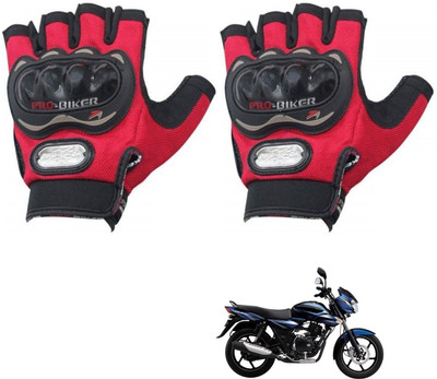 KOZDIKO PRO BIKER HALF FINGERED GLOVES RED FOR BAJAJ DISCOVER 100 Riding Gloves(Red)
