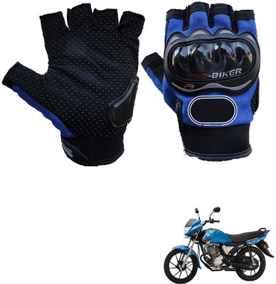 AuTO ADDiCT PRO BIKER HALF FINGERED GLOVES BLUE FOR YAMAHA Saluto Riding Gloves(Blue)