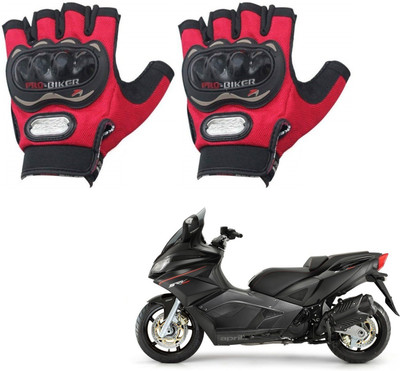 KOZDIKO PRO BIKER HALF FINGERED GLOVES RED FOR APRILIA SRV 850 Riding Gloves(Red)