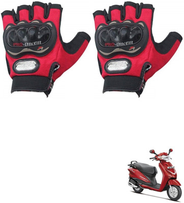 KOZDIKO PRO BIKER HALF FINGERED GLOVES RED FOR HERO DUET Riding Gloves(Red)