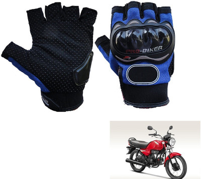 AuTO ADDiCT PRO BIKER HALF FINGERED GLOVES BLUE FOR HERO HF Dawn Riding Gloves(Blue)
