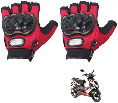 KOZDIKO PRO BIKER HALF FINGERED GLOVES RED FOR APRILIA SR 150 Riding Gloves(Red)