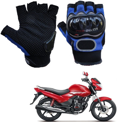 AuTO ADDiCT PRO BIKER HALF FINGERED GLOVES BLUE FOR HERO ACHIEVER Riding Gloves(Blue)