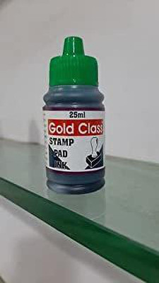 GoldClass 25ml Stamp pad ink Green - 15 Bottles Stamp Pad Ink(350 ml)