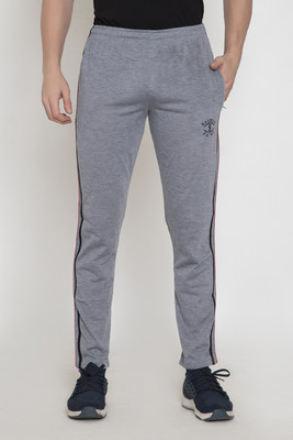 Proxima Striped Men Grey Track Pants