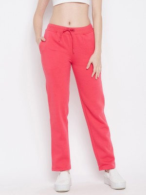 DUKE Solid Women Pink Track Pants