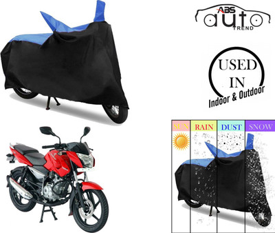 ABS AUTO TREND Two Wheeler Cover for Bajaj(Pulsar 135 LS DTS-i, Blue, Black)