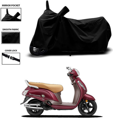 DeepShakshi AUTOMOTIVE Two Wheeler Cover for Suzuki(Access 125, Black)