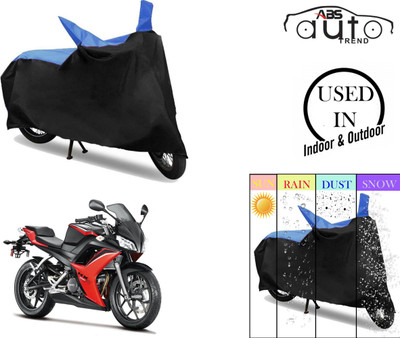 ABS AUTO TREND Two Wheeler Cover for Hero(Blue, Black)