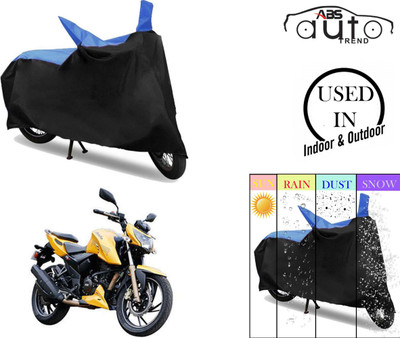 ABS AUTO TREND Two Wheeler Cover for TVS(Blue, Black)