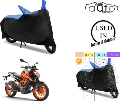 ABS AUTO TREND Two Wheeler Cover for KTM(Duke 390, Blue, Black)