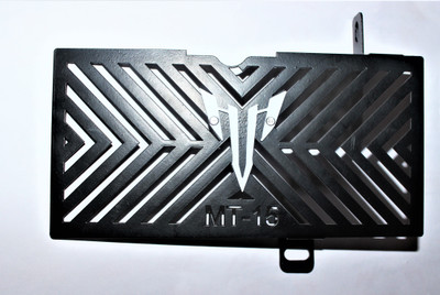 acube mart MT 15 Radiator Grill Guard black white badge Bike Radiator Guard(Yamaha)