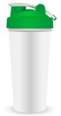 PawaHy 700 ml PET Shaker(Pack of 1, Green, White)