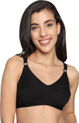 Winsure Women Full Coverage Non Padded Bra(Black)